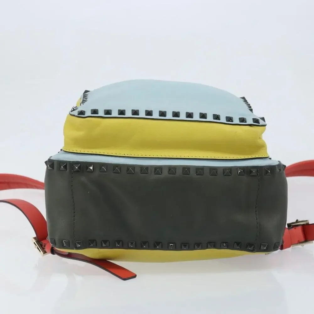 Valentino Leather Backpack Light Blue